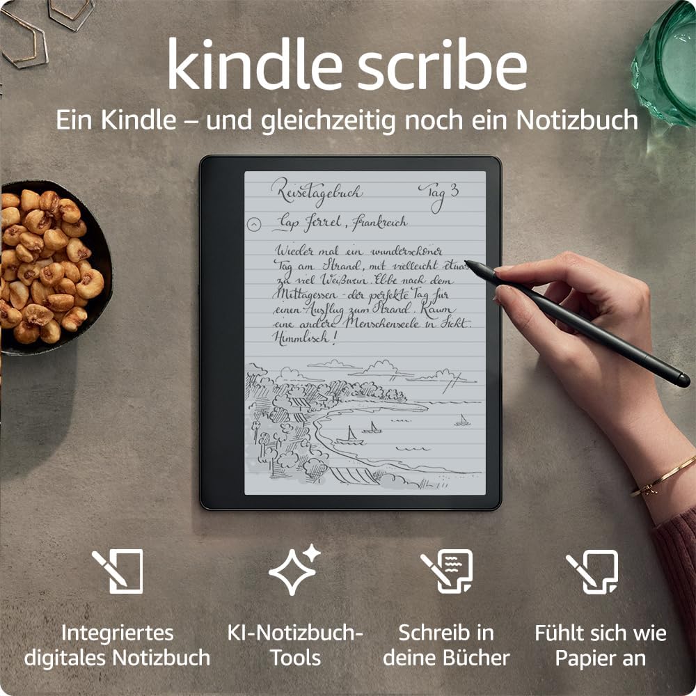 indle Scribe (2022) -16 GB – der erste Kindle, der auch ein digitales Notizbuch